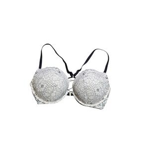 La Senza Beyond Sexy Lace Push Up Bra Strappy Back 34DD Boudoir Coquette
